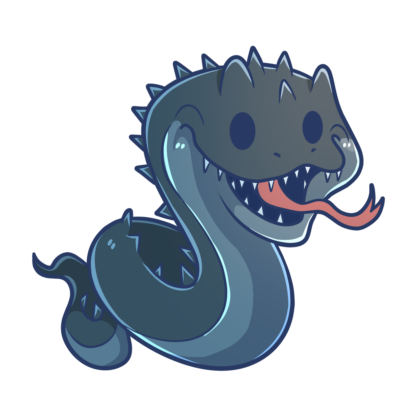 Adorable Basilisk - Glossy | Holographic | Matte Vinyl Sticker