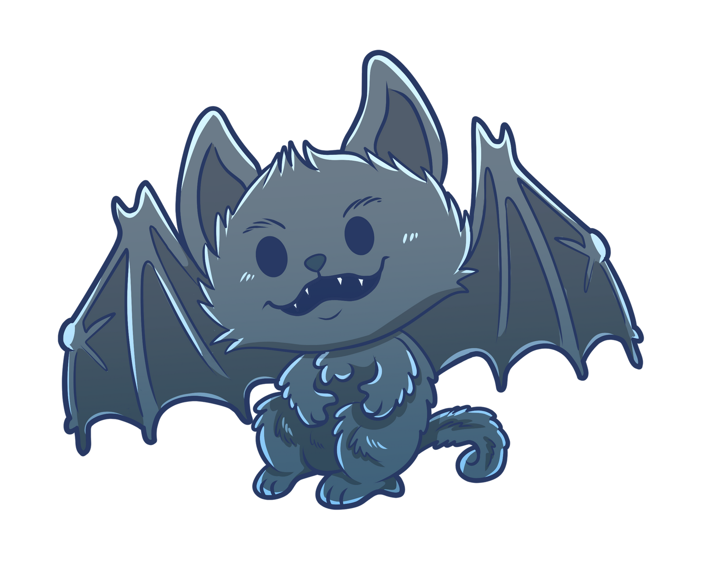 Adorable Batsquatch - Glossy | Holographic | Matte Vinyl Sticker