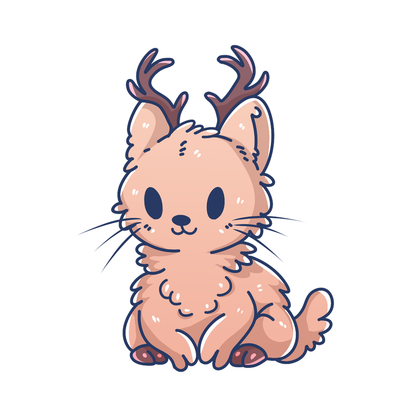 Adorable Jackalope - Glossy | Holographic | Matte Vinyl Sticker