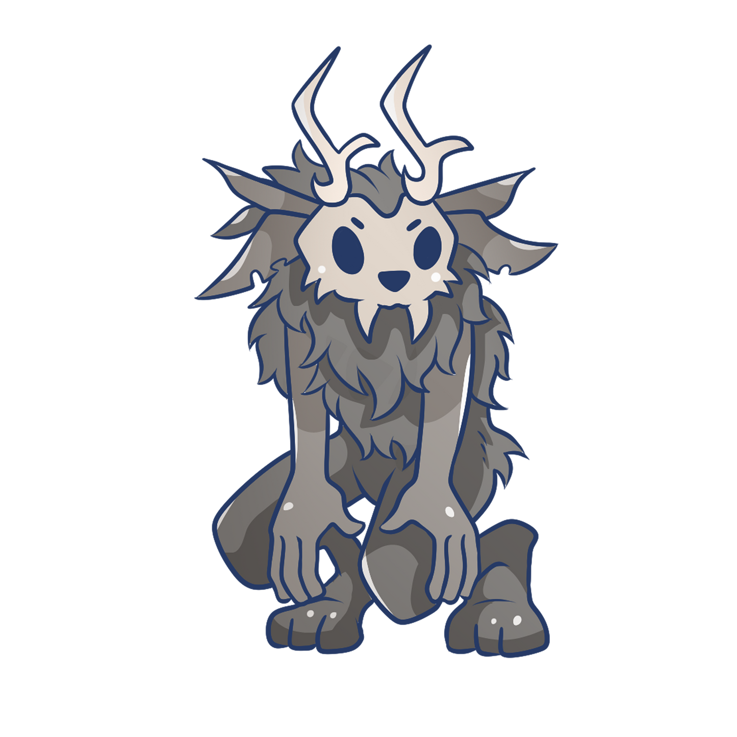 Adorable Wendigo - Glossy | Holographic | Matte Vinyl Sticker