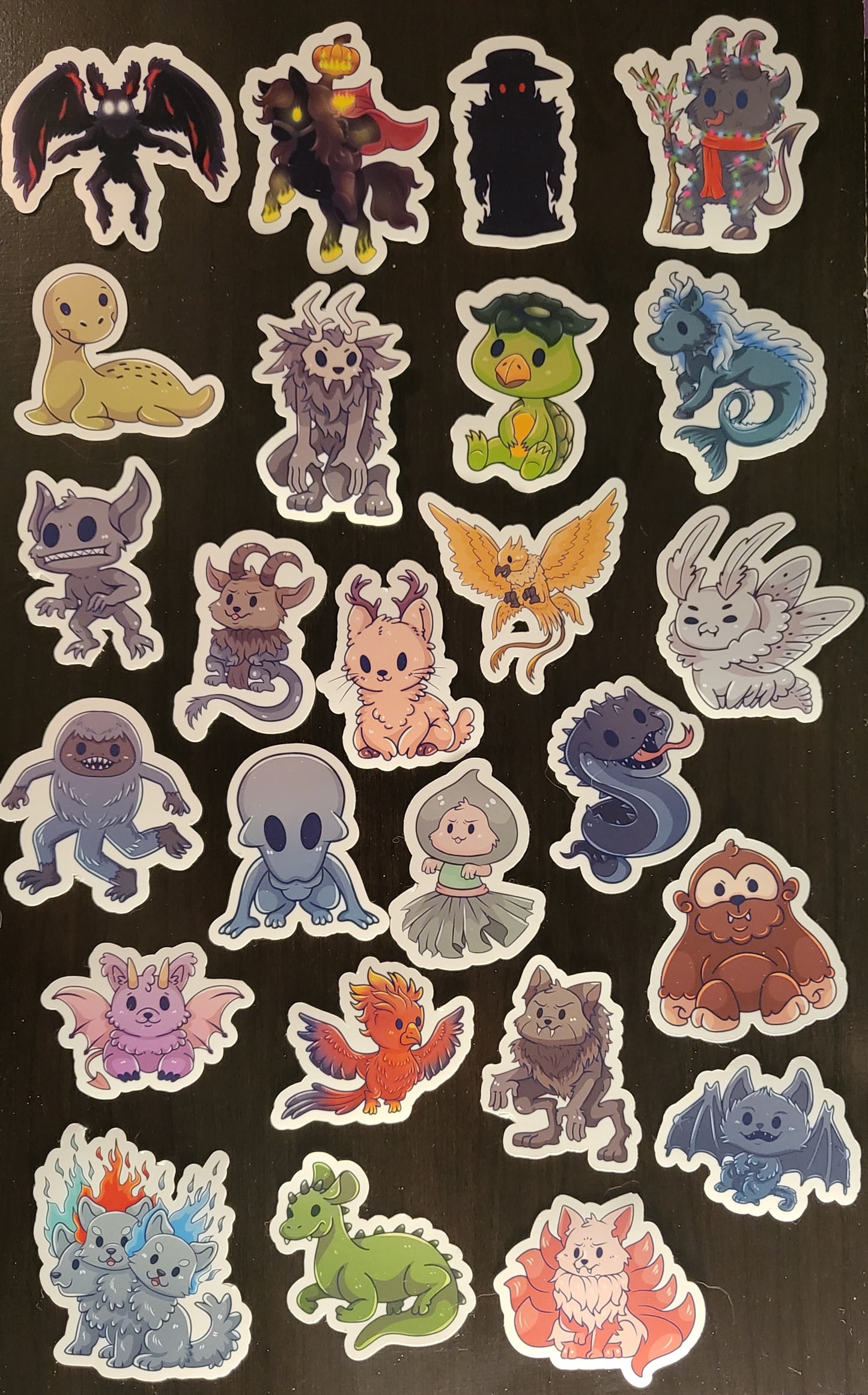 Adorable Cryptid Sticker Mega Listing - Holographic Finish