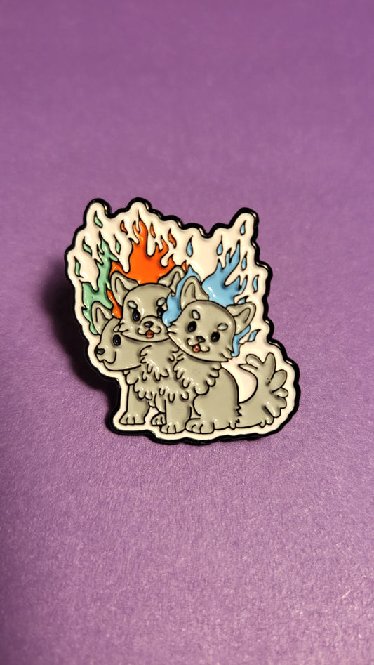 Adorable Cryptids - Cerberus 1" Soft Enamel Pin