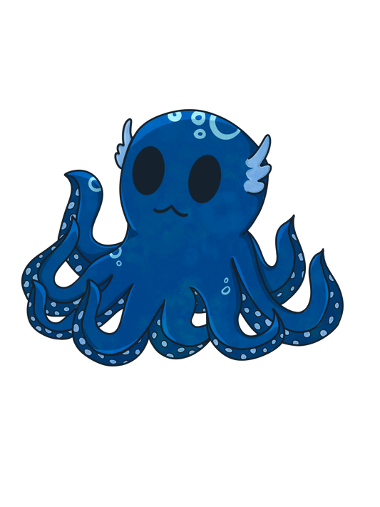 Adorable Kraken - Glossy | Holographic | Matte Vinyl Sticker